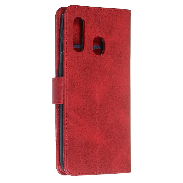 For Galaxy A40 Zipper Horizontal Flip Leather Case with Wallet & Holder & Card Slots