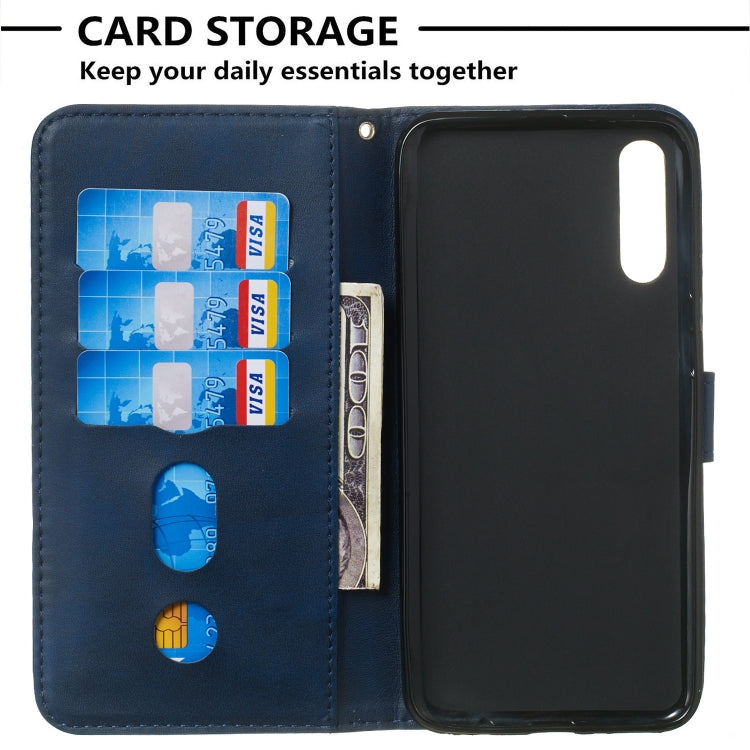 For Galaxy A50 Zipper Horizontal Flip Leather Case with Wallet & Holder & Card Slots