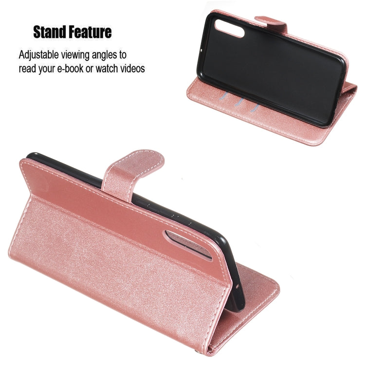 For Galaxy A50 Zipper Horizontal Flip Leather Case with Wallet & Holder & Card Slots