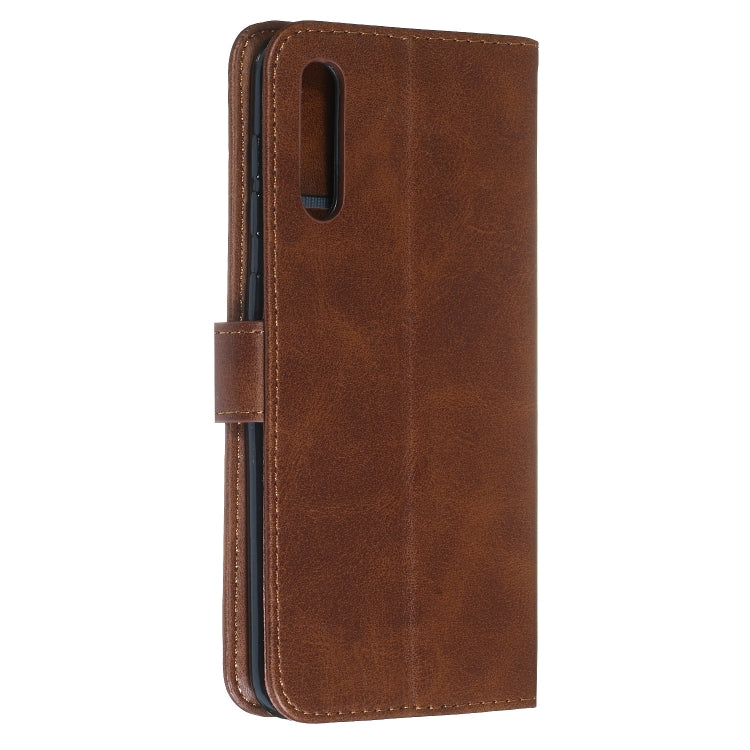 For Galaxy A50 Zipper Horizontal Flip Leather Case with Wallet & Holder & Card Slots