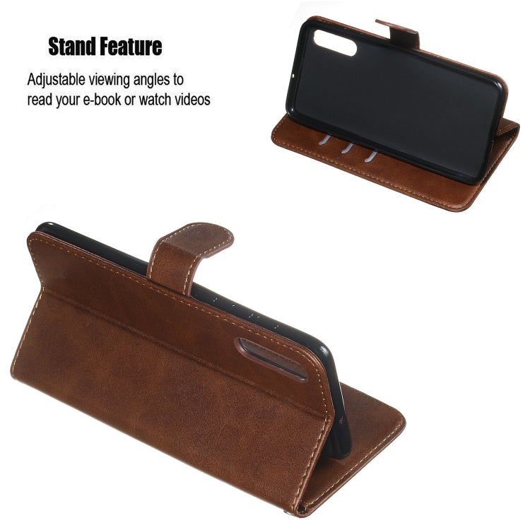 For Galaxy A50 Zipper Horizontal Flip Leather Case with Wallet & Holder & Card Slots