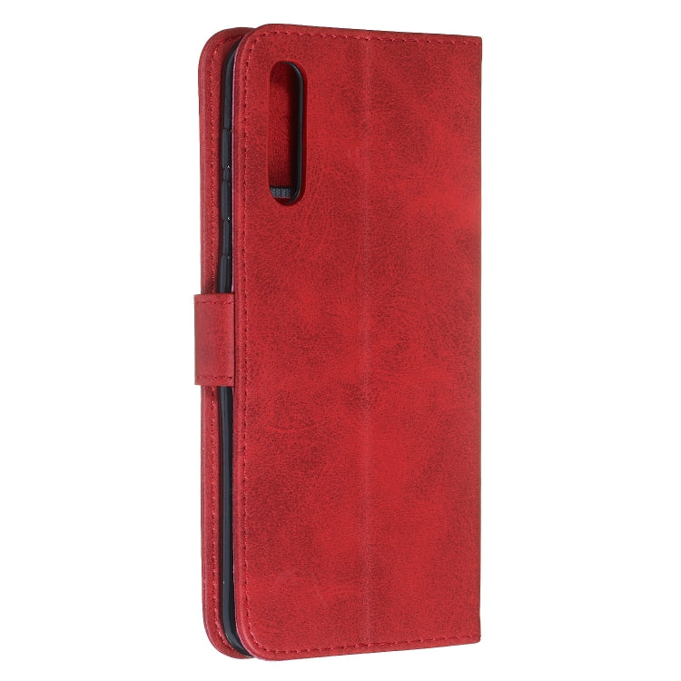 For Galaxy A50 Zipper Horizontal Flip Leather Case with Wallet & Holder & Card Slots