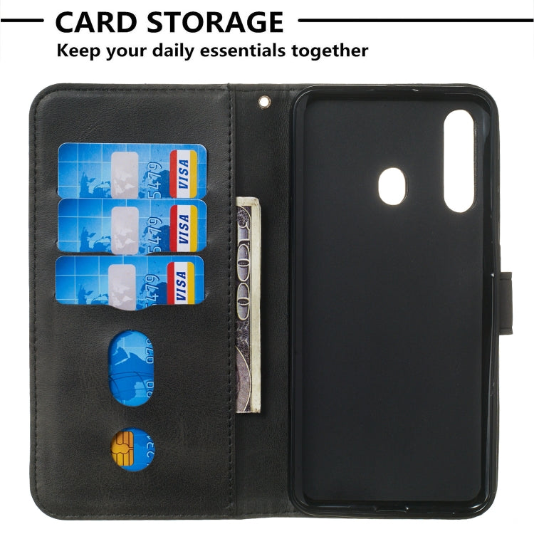 For Galaxy A60 / M40 Zipper Horizontal Flip Leather Case with Wallet & Holder & Card Slots