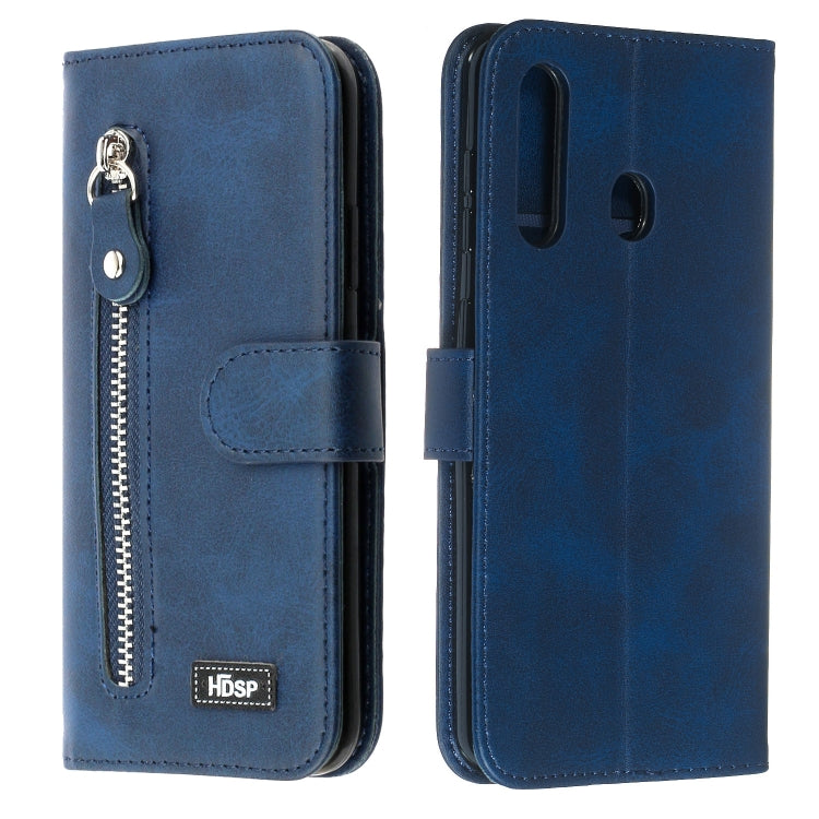 For Galaxy A60 / M40 Zipper Horizontal Flip Leather Case with Wallet & Holder & Card Slots