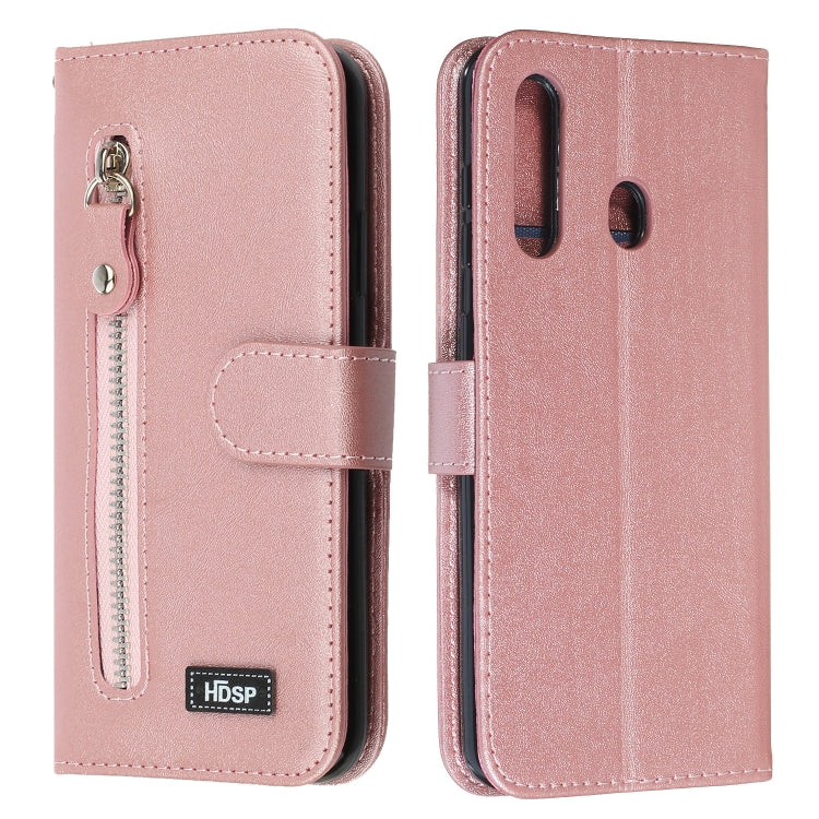 For Galaxy A60 / M40 Zipper Horizontal Flip Leather Case with Wallet & Holder & Card Slots