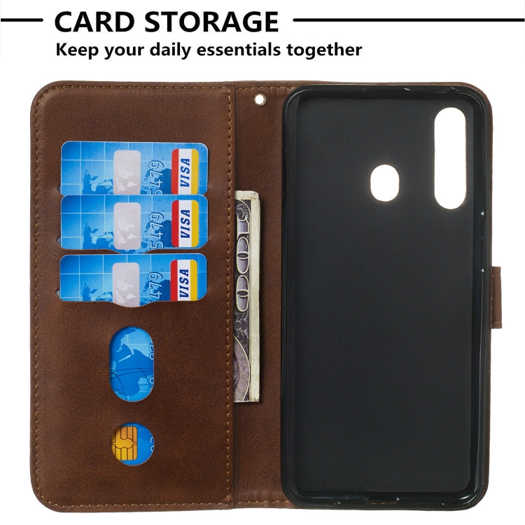 For Galaxy A60 / M40 Zipper Horizontal Flip Leather Case with Wallet & Holder & Card Slots