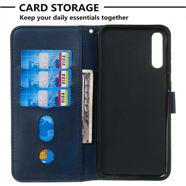 For Galaxy A70 Zipper Horizontal Flip Leather Case with Wallet & Holder & Card Slots