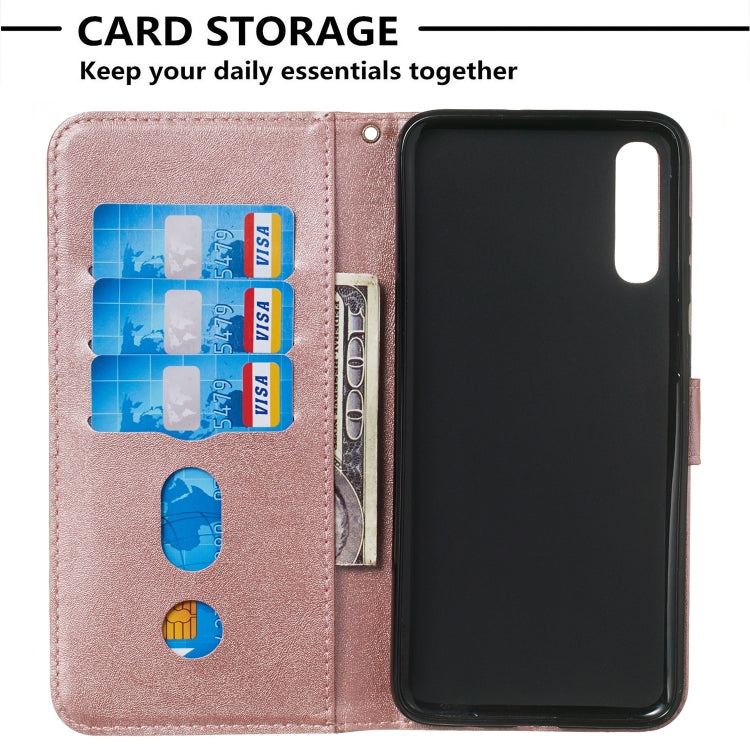 For Galaxy A70 Zipper Horizontal Flip Leather Case with Wallet & Holder & Card Slots