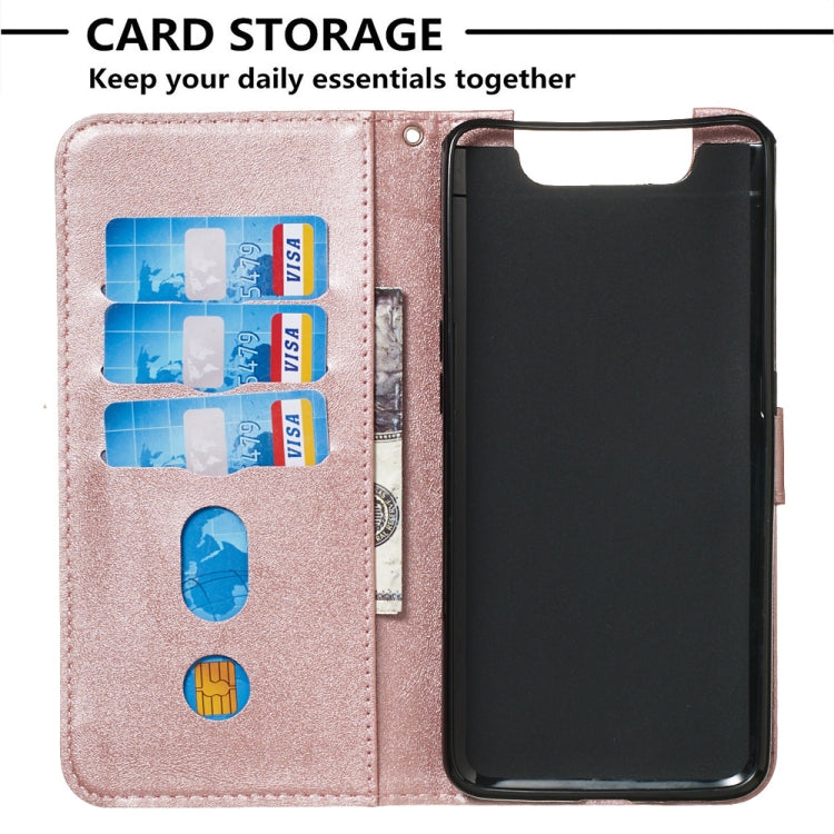 For Galaxy A80 / A90 Zipper Horizontal Flip Leather Case with Wallet & Holder & Card Slots
