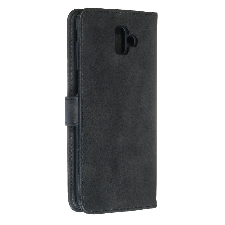 For Galaxy J6+ Zipper Horizontal Flip Leather Case with Wallet & Holder & Card Slots