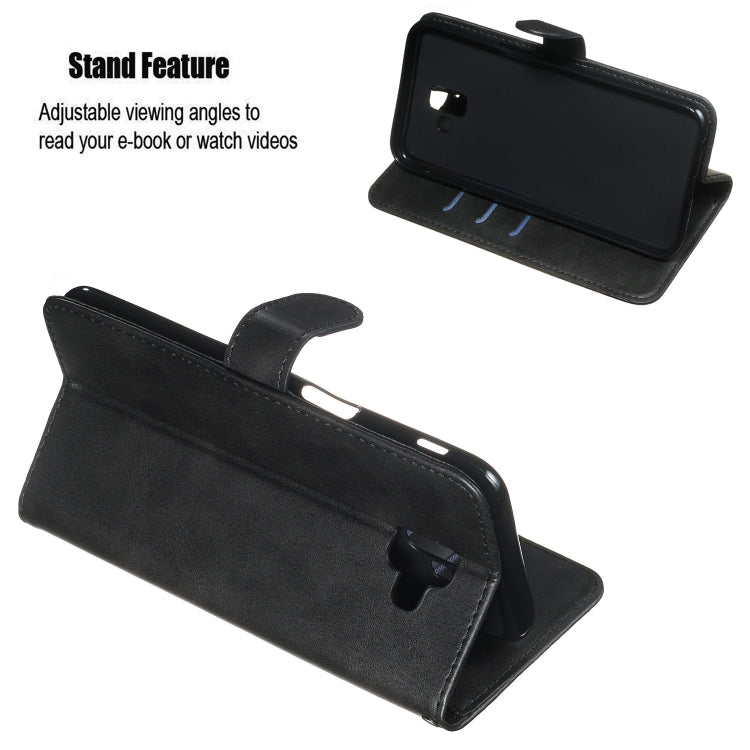 For Galaxy J6+ Zipper Horizontal Flip Leather Case with Wallet & Holder & Card Slots