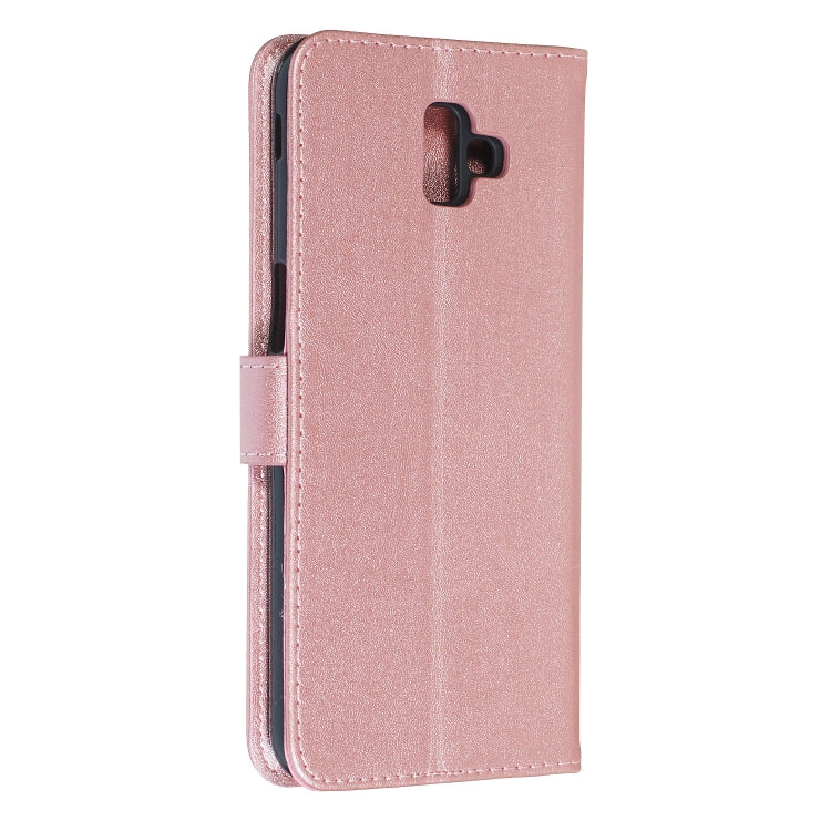 For Galaxy J6+ Zipper Horizontal Flip Leather Case with Wallet & Holder & Card Slots