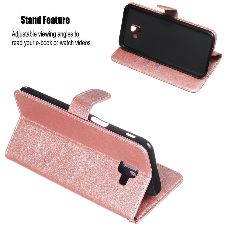 For Galaxy J6+ Zipper Horizontal Flip Leather Case with Wallet & Holder & Card Slots