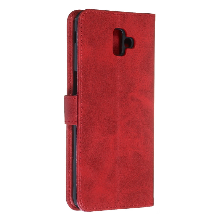 For Galaxy J6+ Zipper Horizontal Flip Leather Case with Wallet & Holder & Card Slots