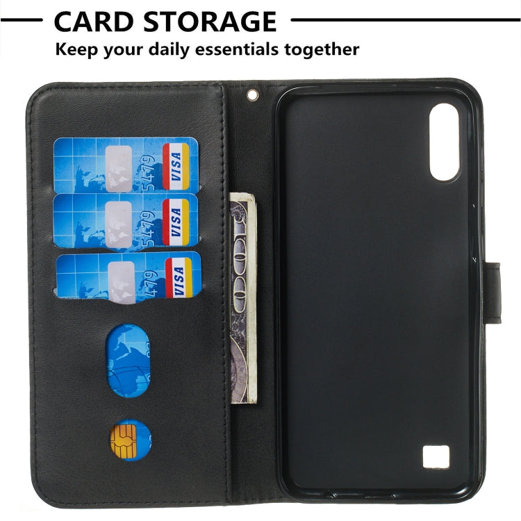 For Galaxy M10 / A10 Zipper Horizontal Flip Leather Case with Wallet & Holder & Card Slots