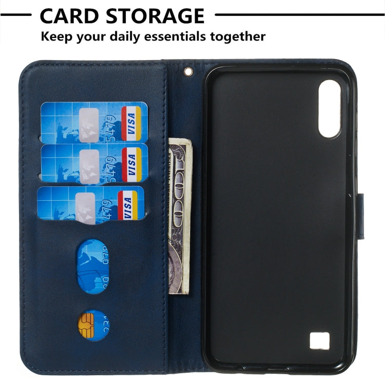 For Galaxy M10 / A10 Zipper Horizontal Flip Leather Case with Wallet & Holder & Card Slots