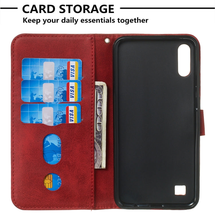 For Galaxy M10 / A10 Zipper Horizontal Flip Leather Case with Wallet & Holder & Card Slots