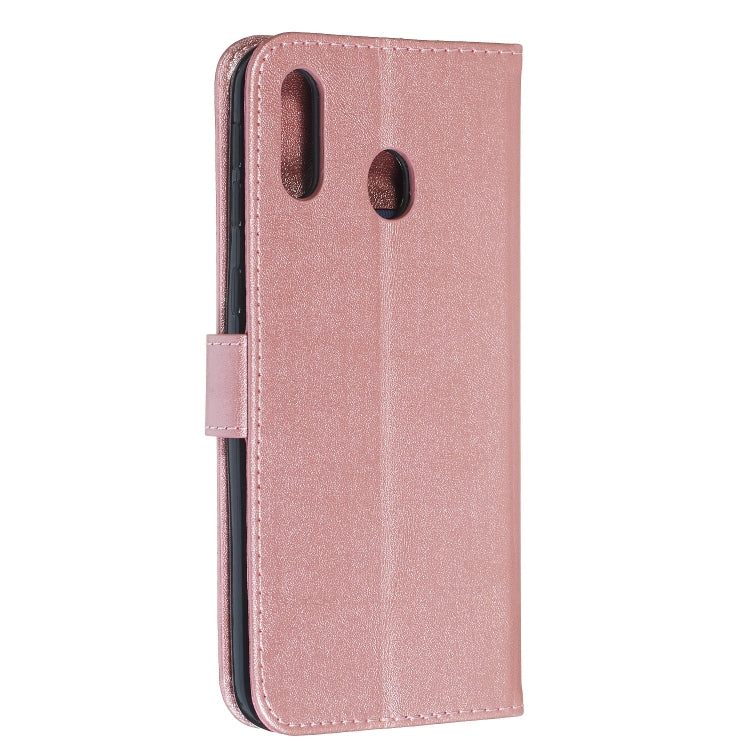 For Galaxy M20 Zipper Horizontal Flip Leather Case with Wallet & Holder & Card Slots
