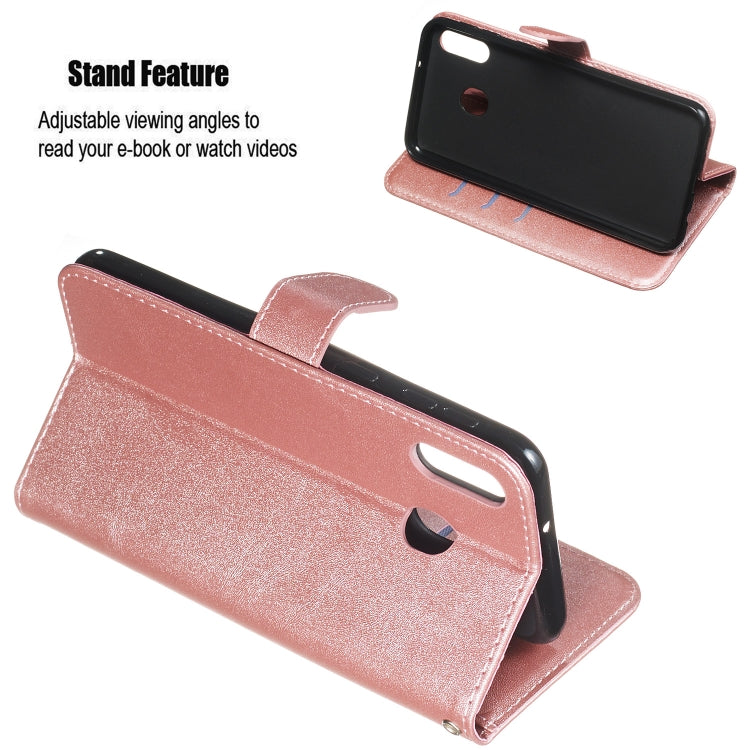 For Galaxy M20 Zipper Horizontal Flip Leather Case with Wallet & Holder & Card Slots