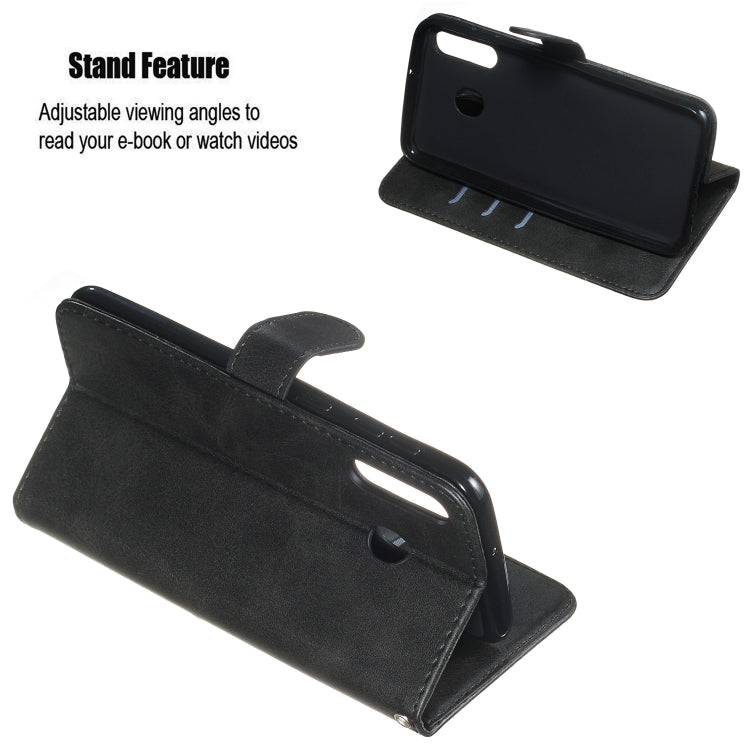 For Galaxy M30 Zipper Horizontal Flip Leather Case with Wallet & Holder & Card Slots