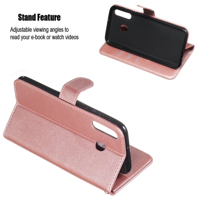 For Galaxy M30 Zipper Horizontal Flip Leather Case with Wallet & Holder & Card Slots