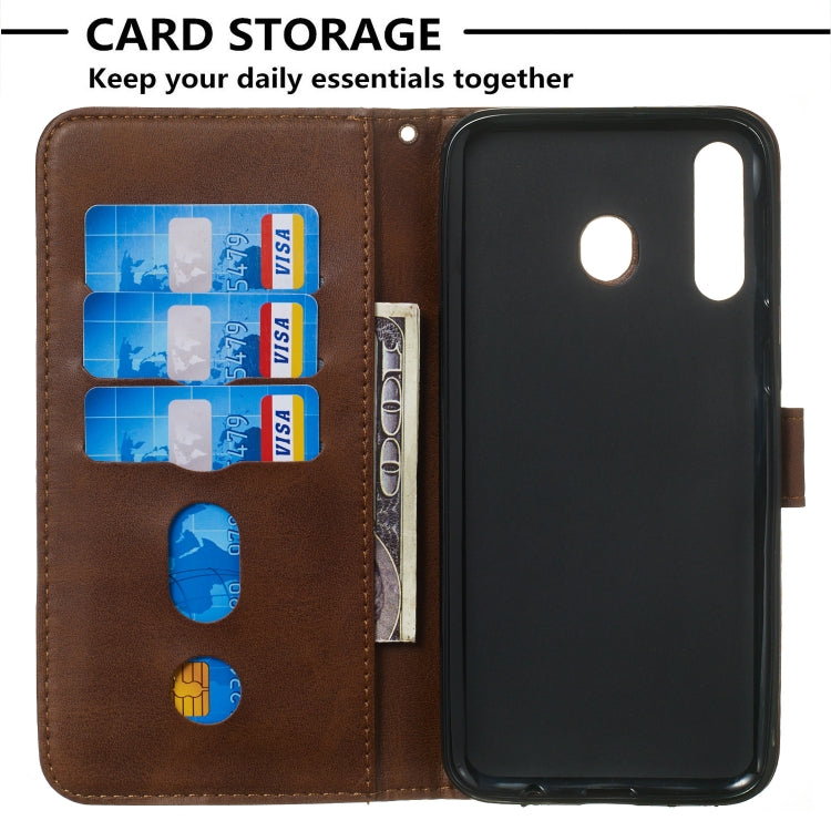 For Galaxy M30 Zipper Horizontal Flip Leather Case with Wallet & Holder & Card Slots