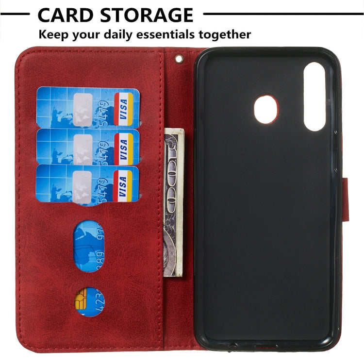 For Galaxy M30 Zipper Horizontal Flip Leather Case with Wallet & Holder & Card Slots