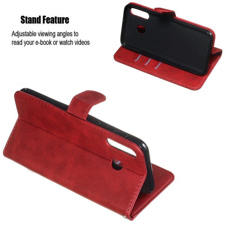 For Galaxy M30 Zipper Horizontal Flip Leather Case with Wallet & Holder & Card Slots