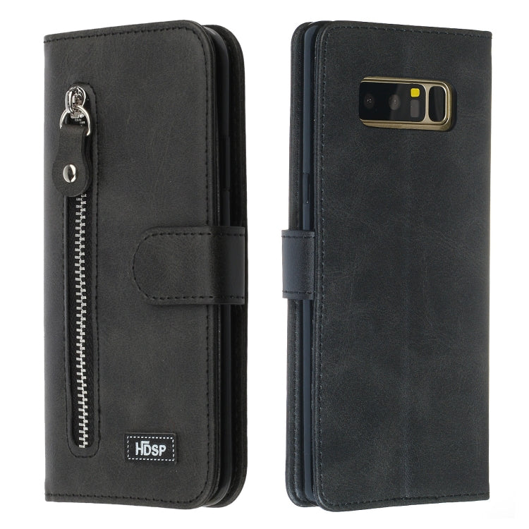 For Galaxy Note8 Zipper Horizontal Flip Leather Case with Wallet & Holder & Card Slots