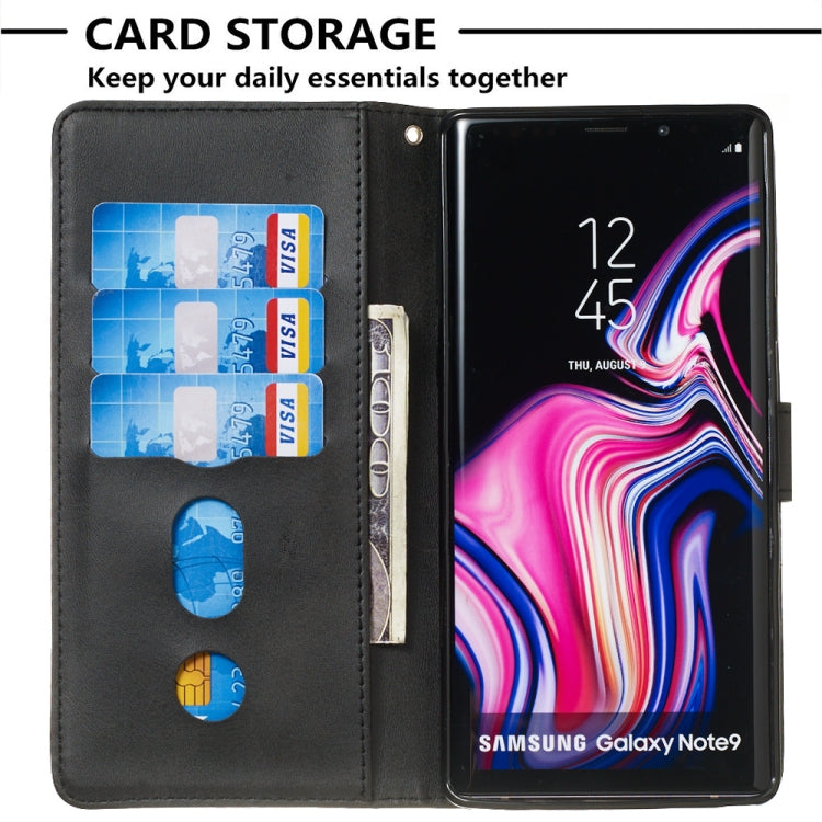 For Galaxy Note9 Zipper Horizontal Flip Leather Case with Wallet & Holder & Card Slots