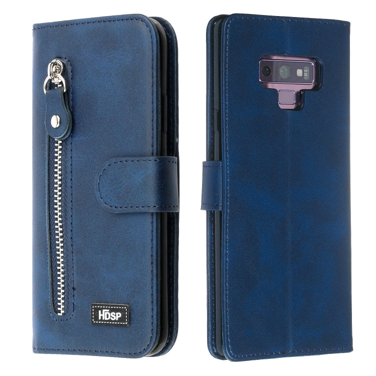 For Galaxy Note9 Zipper Horizontal Flip Leather Case with Wallet & Holder & Card Slots
