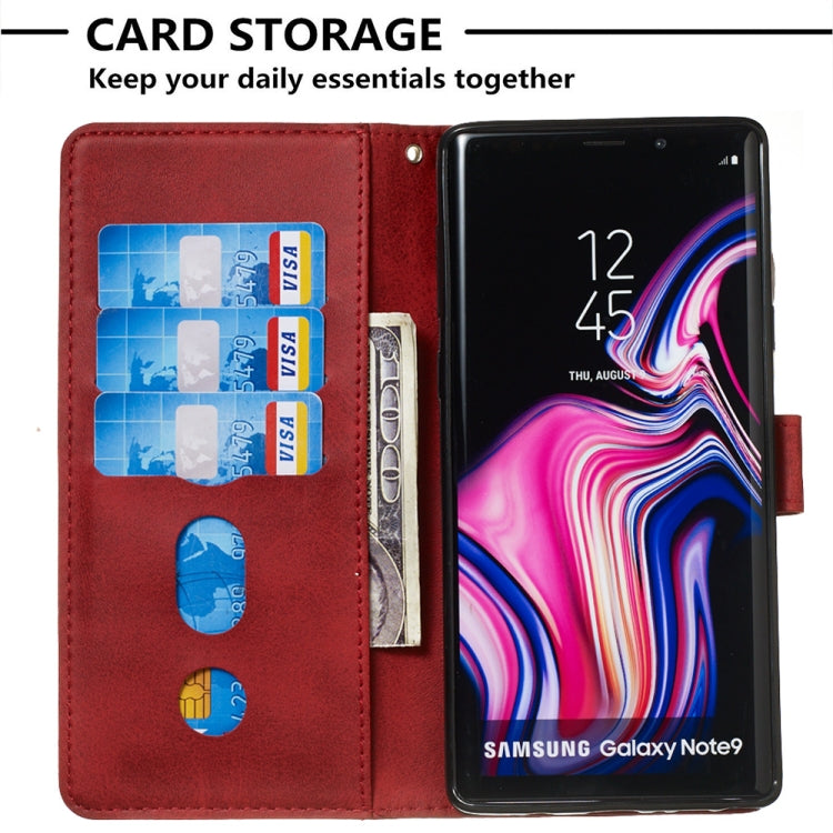 For Galaxy Note9 Zipper Horizontal Flip Leather Case with Wallet & Holder & Card Slots