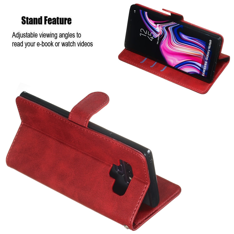 For Galaxy Note9 Zipper Horizontal Flip Leather Case with Wallet & Holder & Card Slots
