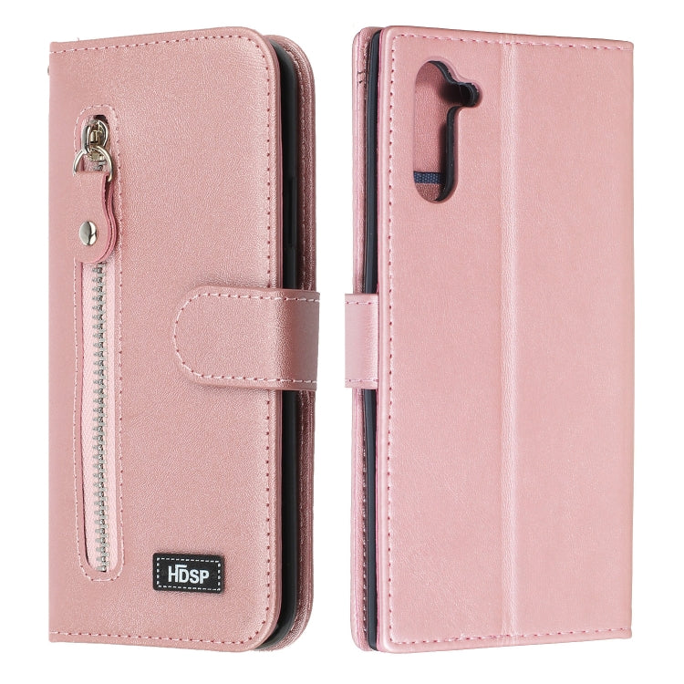 For Galaxy Note10 Zipper Horizontal Flip Leather Case with Wallet & Holder & Card Slots