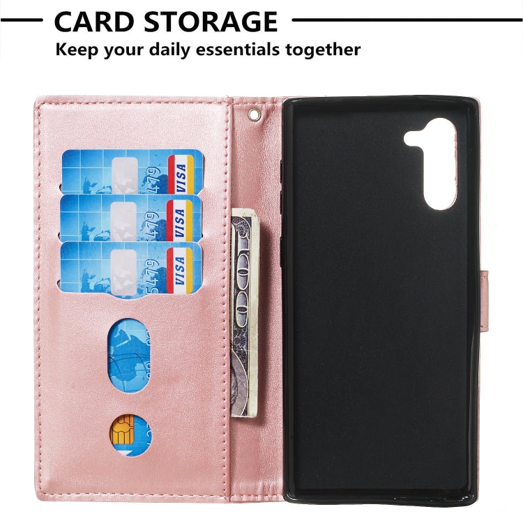 For Galaxy Note10 Zipper Horizontal Flip Leather Case with Wallet & Holder & Card Slots