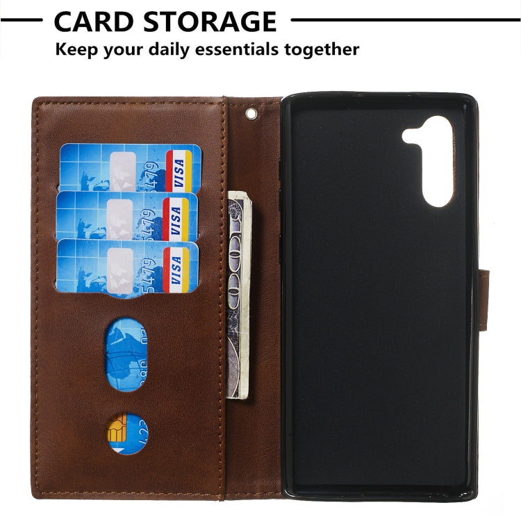 For Galaxy Note10 Zipper Horizontal Flip Leather Case with Wallet & Holder & Card Slots