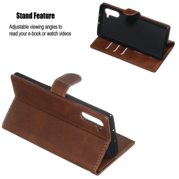 For Galaxy Note10 Zipper Horizontal Flip Leather Case with Wallet & Holder & Card Slots