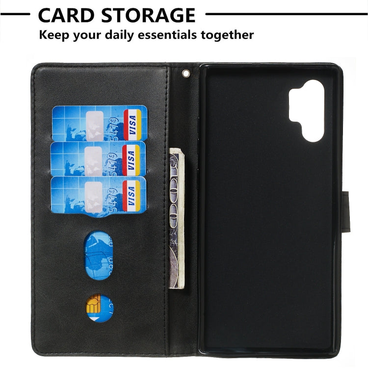 For Galaxy Note10+ Zipper Horizontal Flip Leather Case with Wallet & Holder & Card Slots
