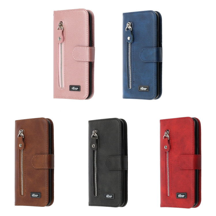 For Galaxy Note10+ Zipper Horizontal Flip Leather Case with Wallet & Holder & Card Slots