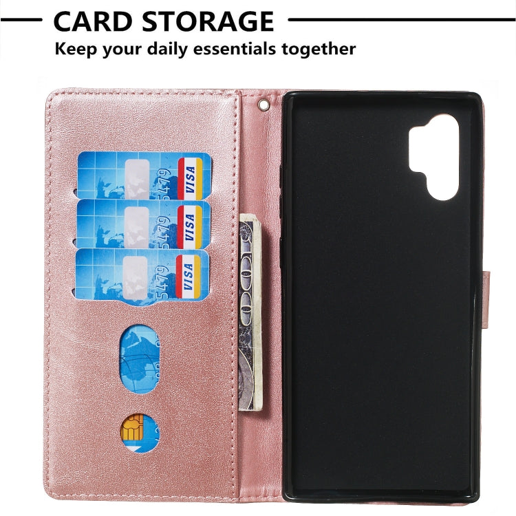 For Galaxy Note10+ Zipper Horizontal Flip Leather Case with Wallet & Holder & Card Slots