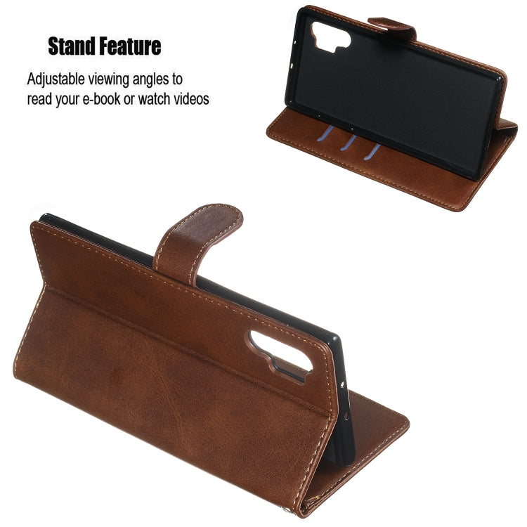 For Galaxy Note10+ Zipper Horizontal Flip Leather Case with Wallet & Holder & Card Slots