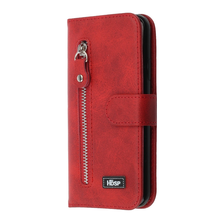 For Galaxy Note10+ Zipper Horizontal Flip Leather Case with Wallet & Holder & Card Slots
