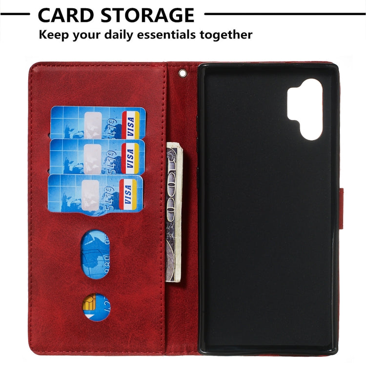 For Galaxy Note10+ Zipper Horizontal Flip Leather Case with Wallet & Holder & Card Slots
