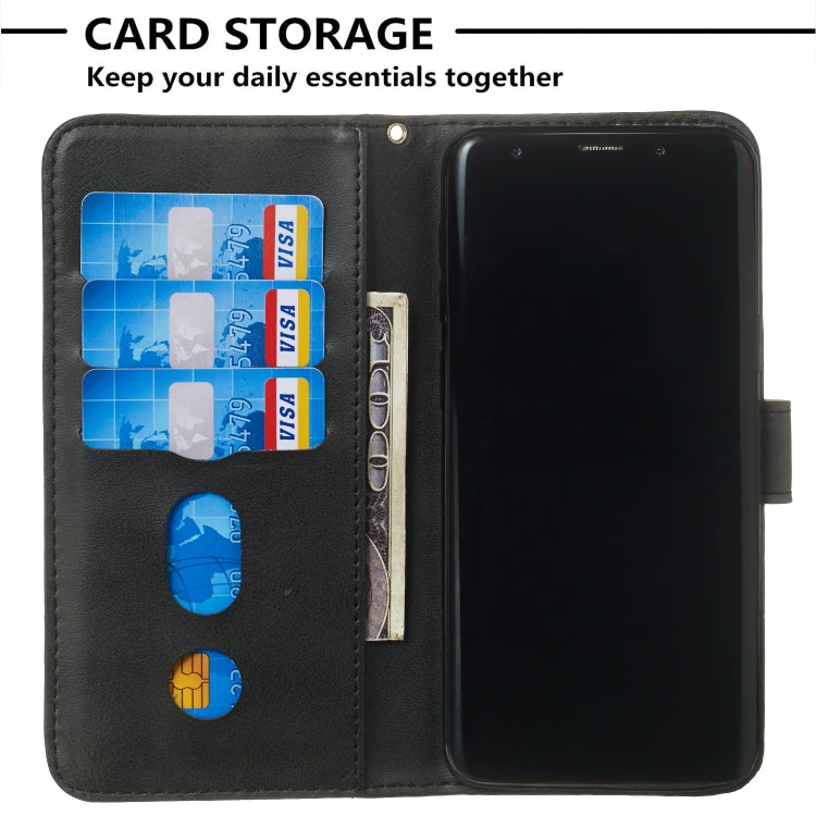For Galaxy S9 Zipper Horizontal Flip Leather Case with Wallet & Holder & Card Slots