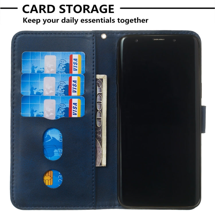 For Galaxy S9 Zipper Horizontal Flip Leather Case with Wallet & Holder & Card Slots