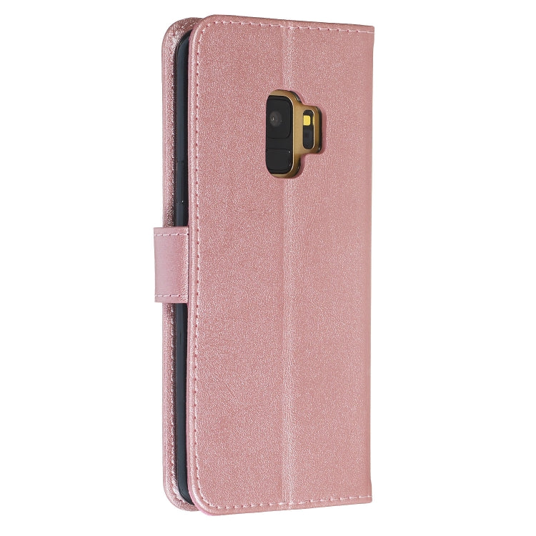 For Galaxy S9 Zipper Horizontal Flip Leather Case with Wallet & Holder & Card Slots