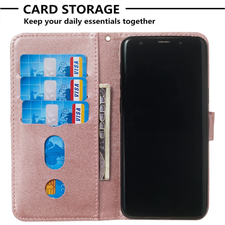 For Galaxy S9 Zipper Horizontal Flip Leather Case with Wallet & Holder & Card Slots