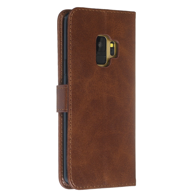 For Galaxy S9 Zipper Horizontal Flip Leather Case with Wallet & Holder & Card Slots