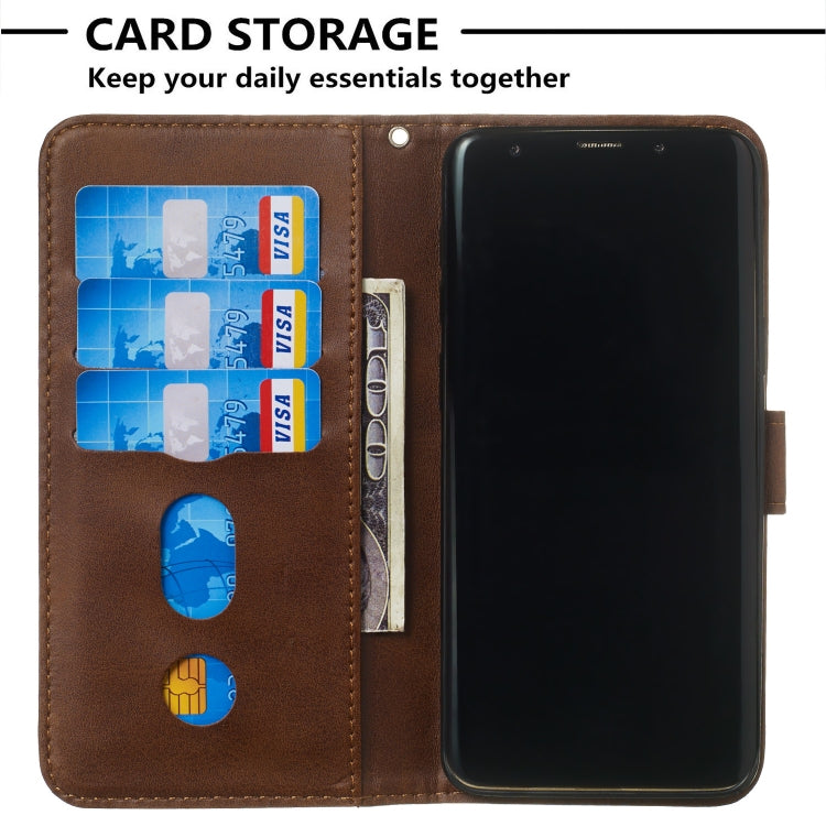 For Galaxy S9 Zipper Horizontal Flip Leather Case with Wallet & Holder & Card Slots