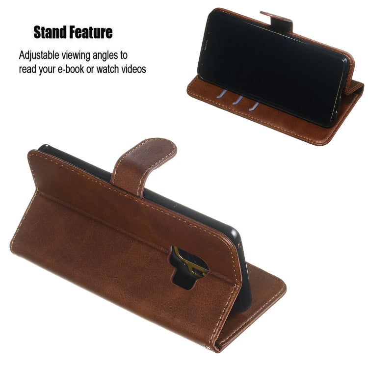 For Galaxy S9 Zipper Horizontal Flip Leather Case with Wallet & Holder & Card Slots